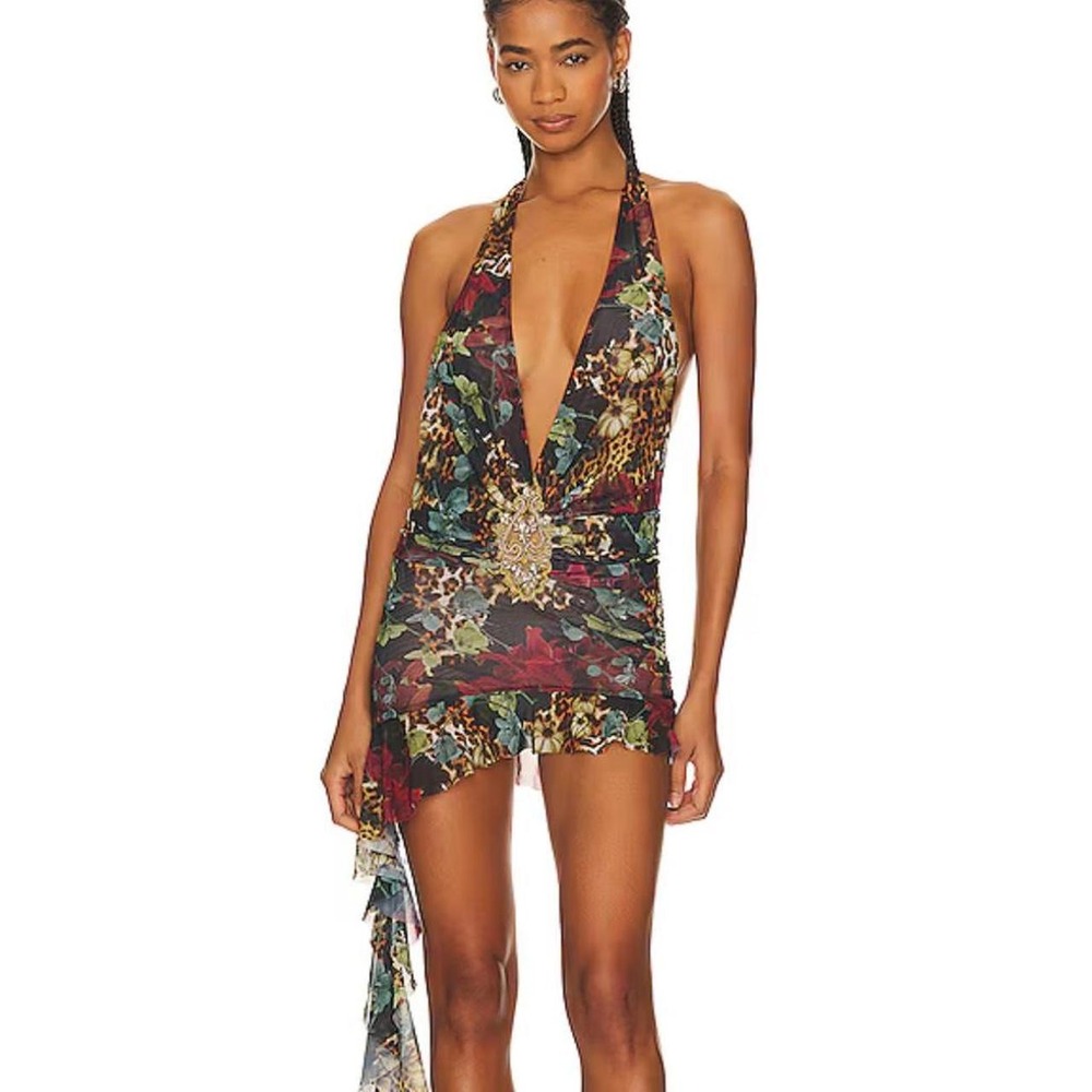 NWT Revolve Jaded London Cindy Plunge Mini Dress